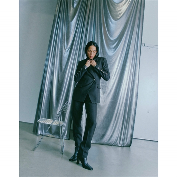 Copenhagen Muse CMTAILOR Blazer, Black w. Dark Grey Melange